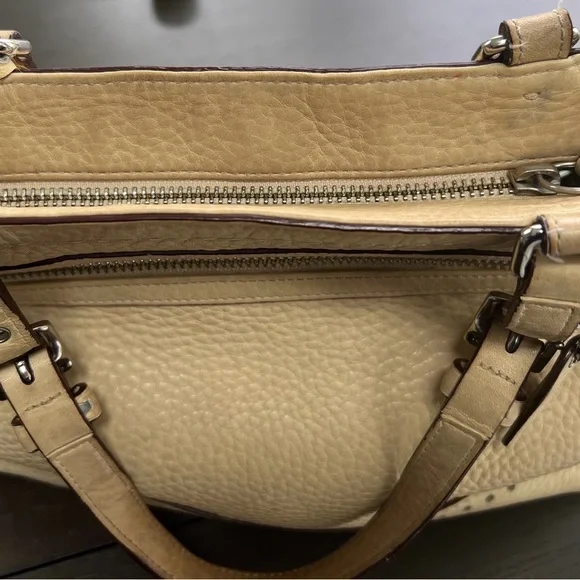 Vintage Coach Pebbled Leather Hampton Tassel Satchel No. 5055 - Picture 3 of 15